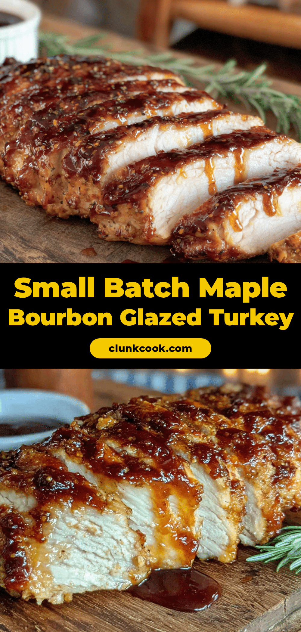 maple bourbon glazed turkey breast recipe