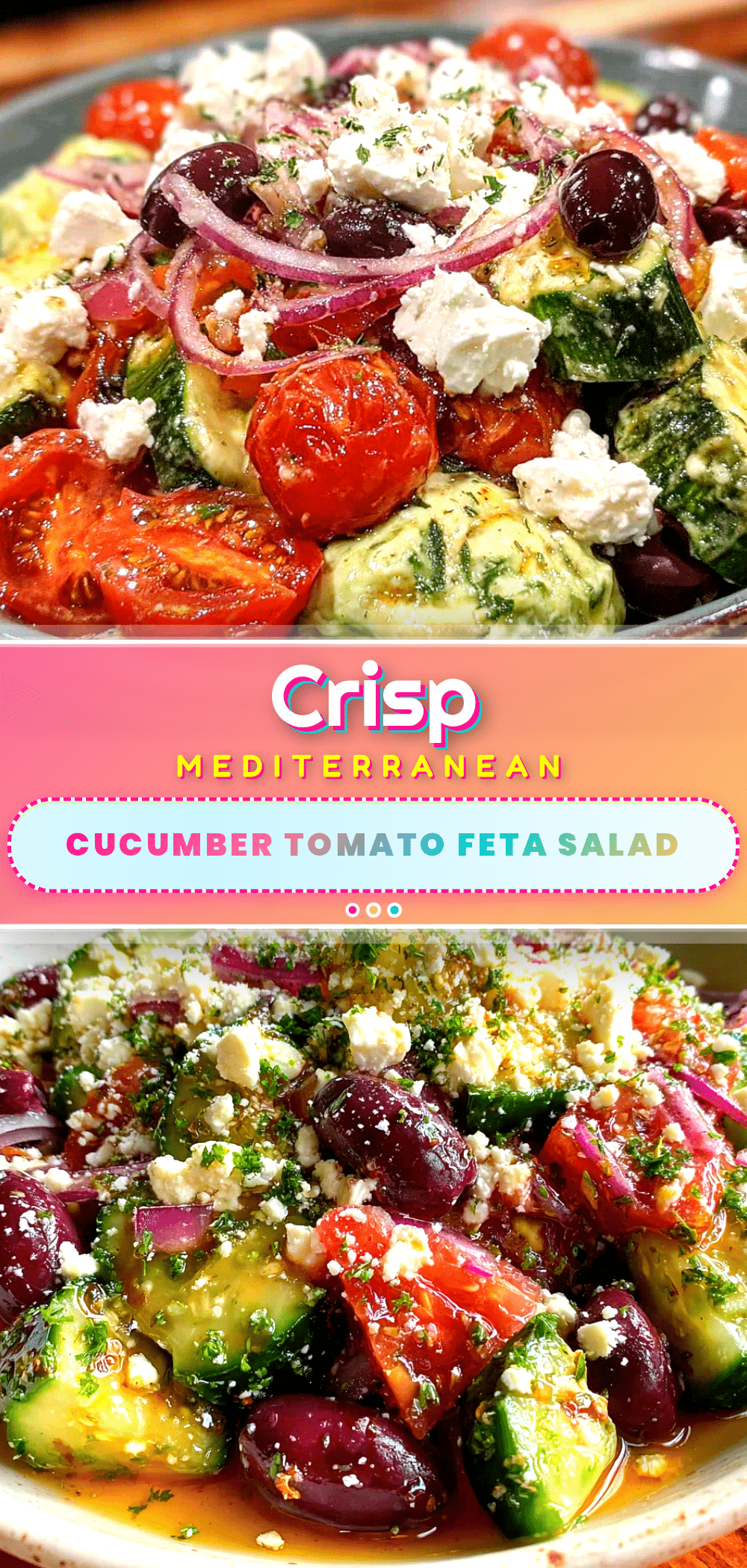 Mediterranean cucumber tomato salad recipe
