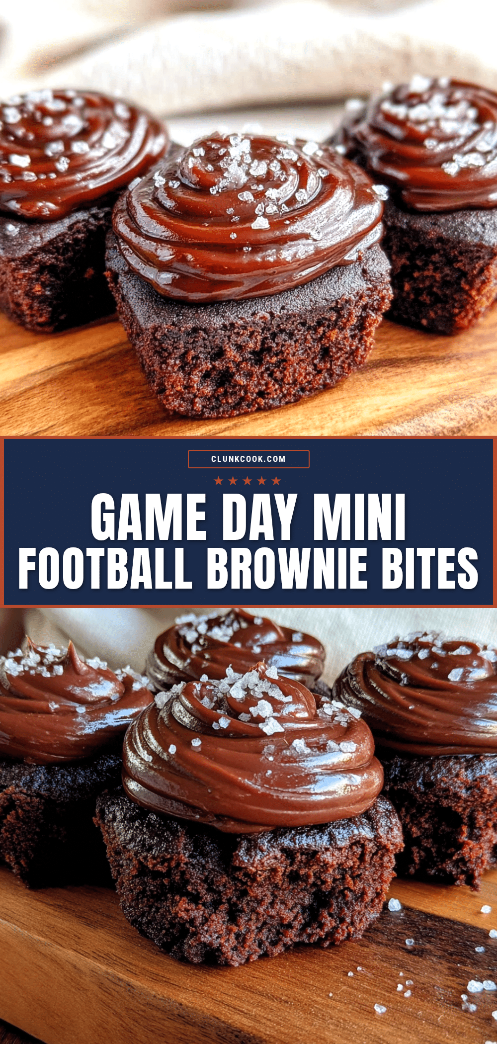 mini football brownie bites recipe