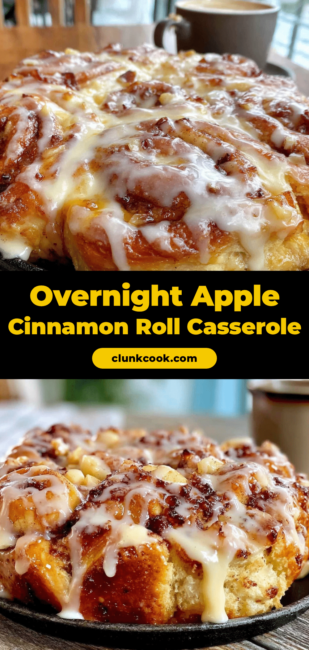overnight apple cinnamon roll casserole recipe