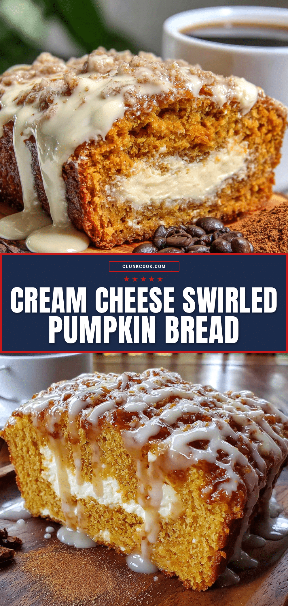 pumpkin bread with cream cheese filling recipe