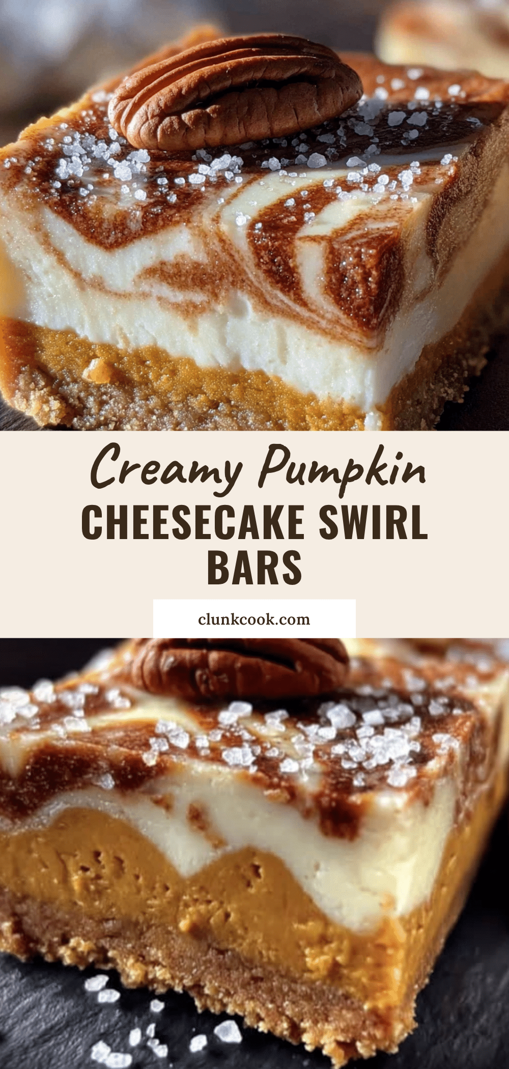 pumpkin cheesecake swirl bars recipe