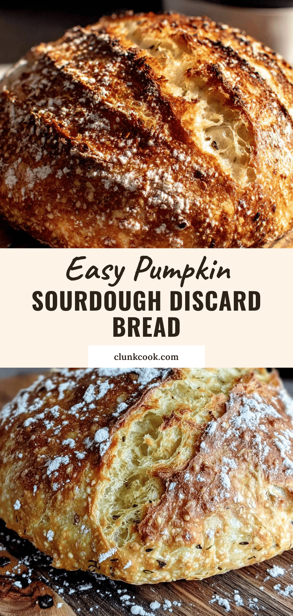 pumpkin sourdough discard bread recipe