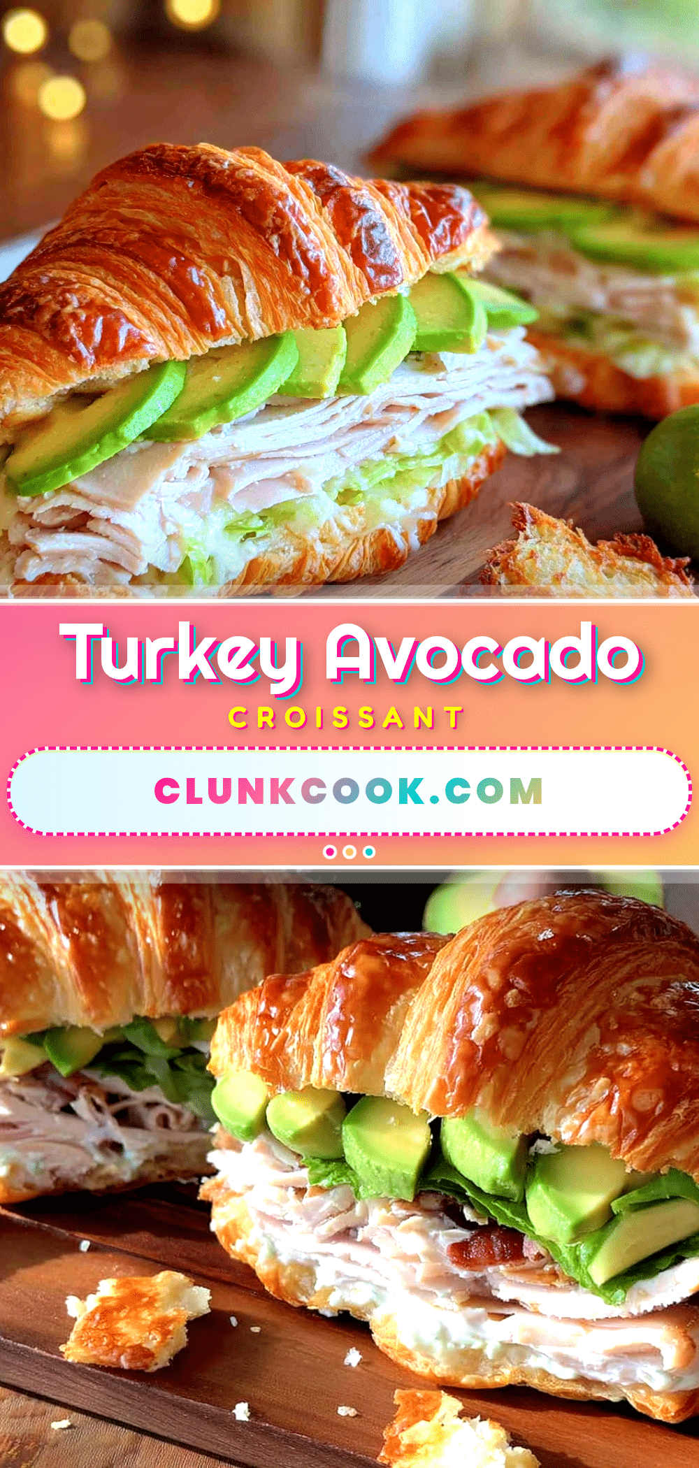 turkey avocado croissant sandwiches recipe