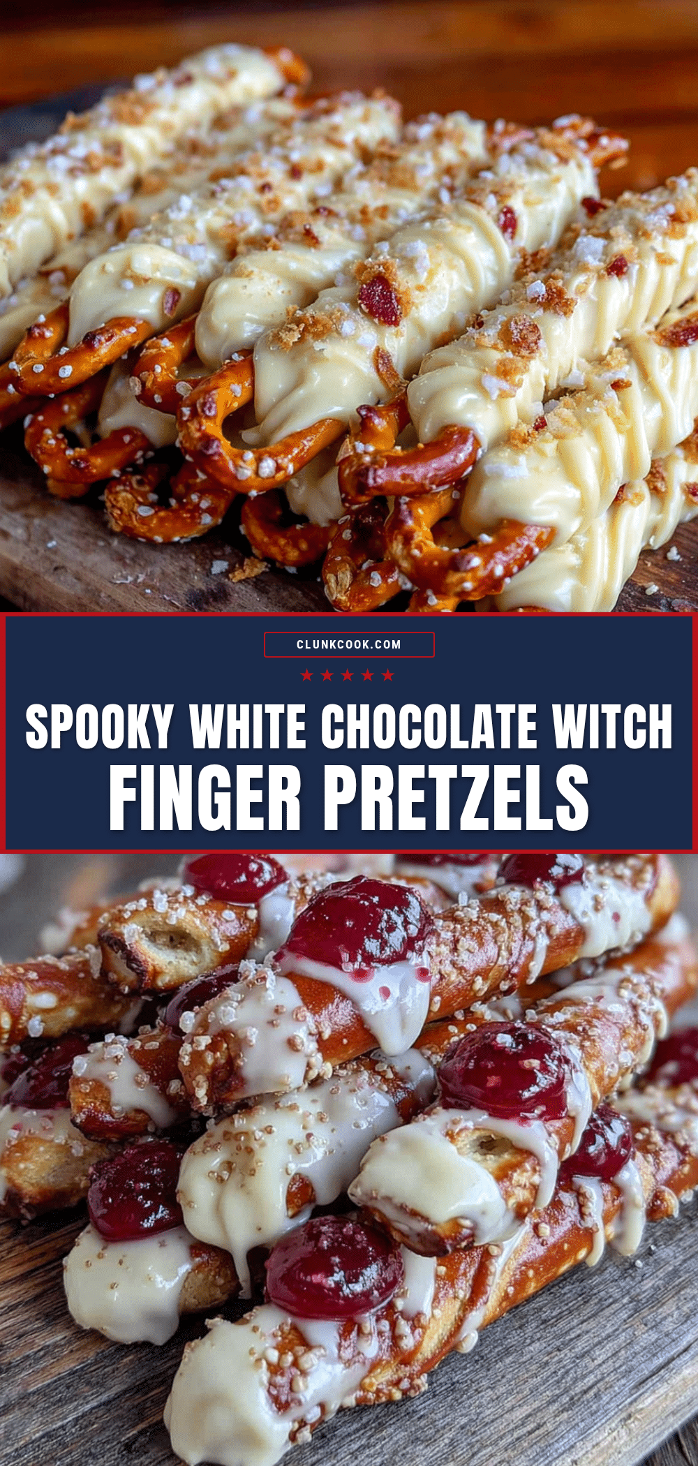 witch finger pretzel rods recipe