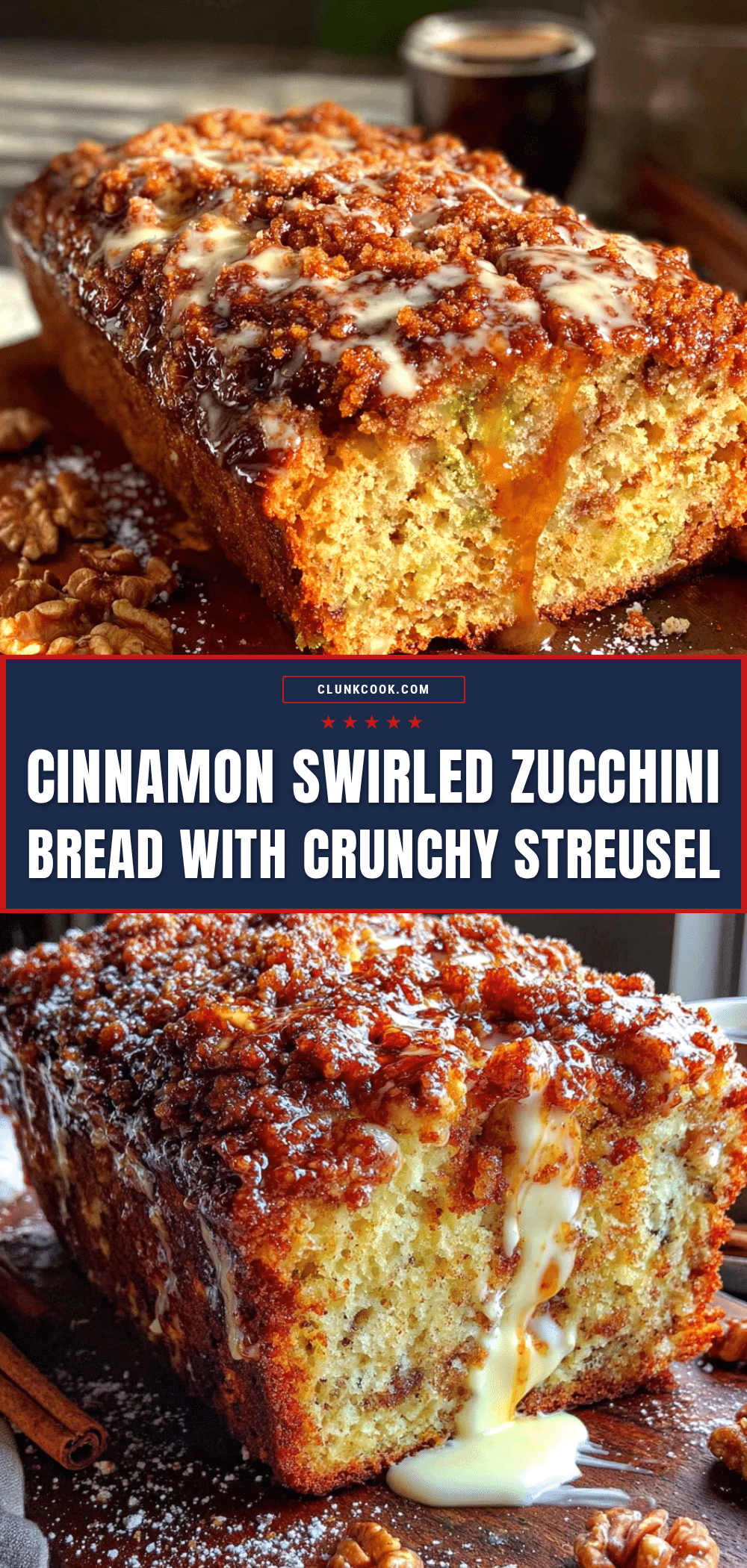 zucchini bread with cinnamon streusel recipe
