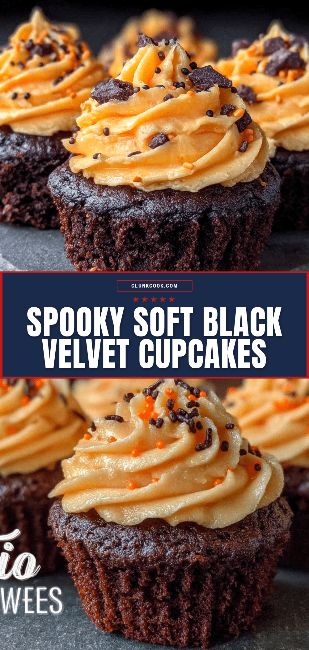 Black Velvet Halloween Cupcakes recipe