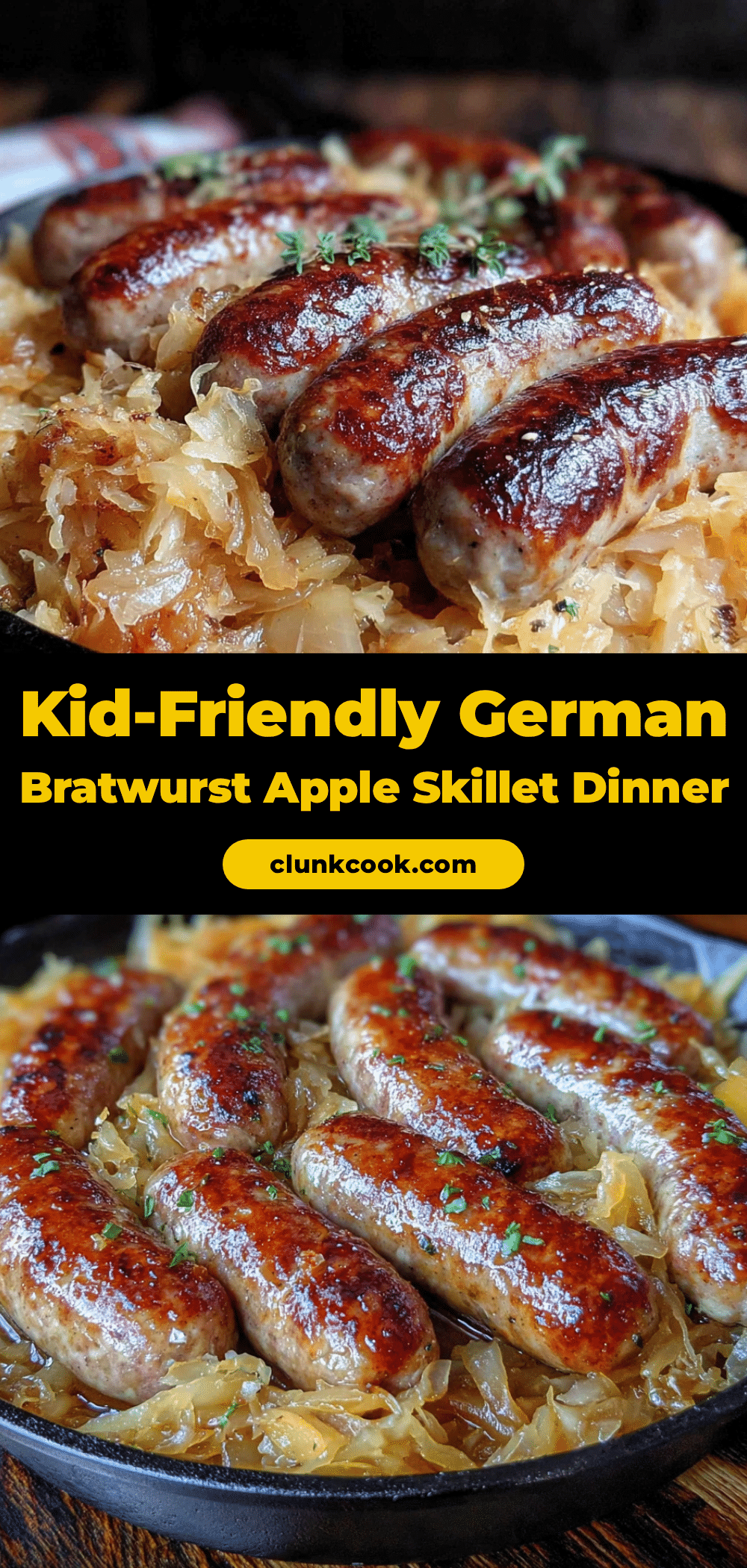 bratwurst apple skillet dinner recipe