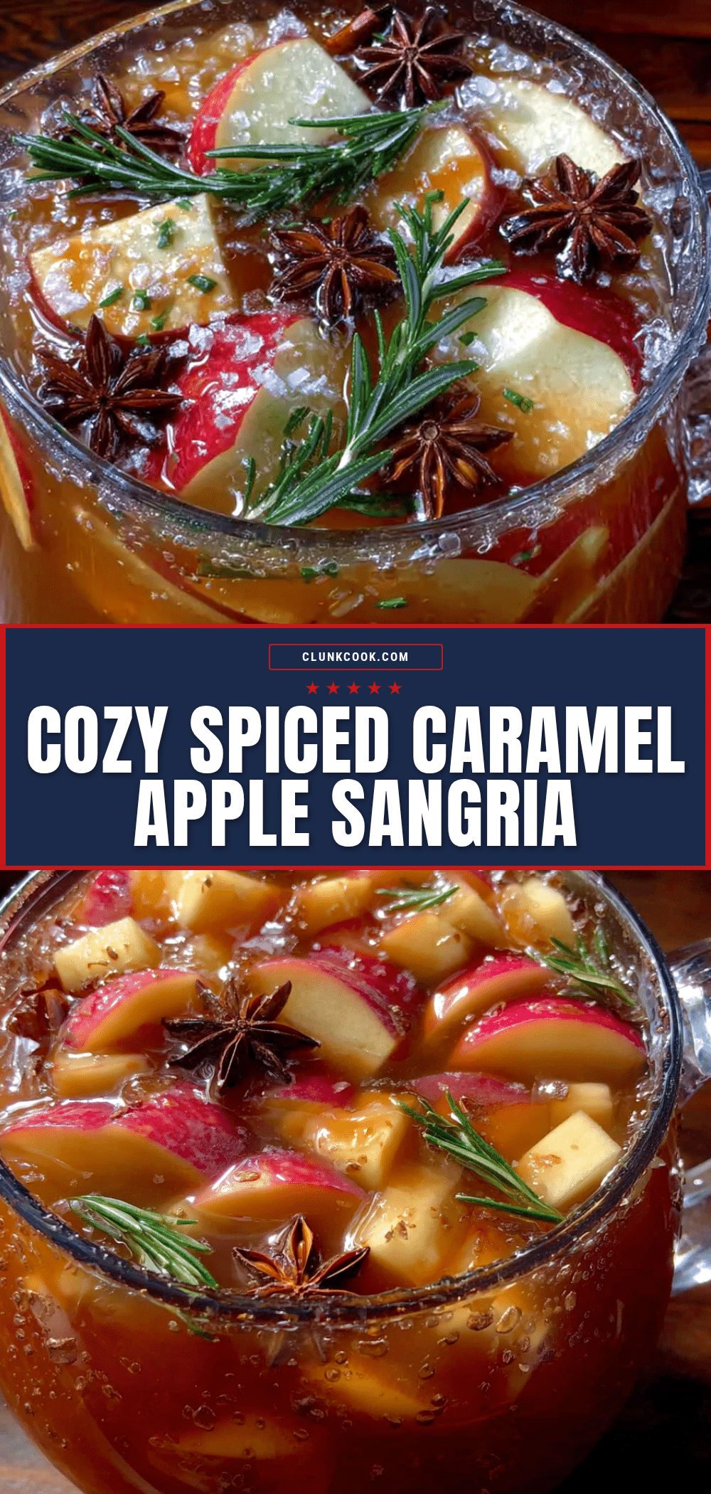 cozy spiced caramel apple sangria recipe