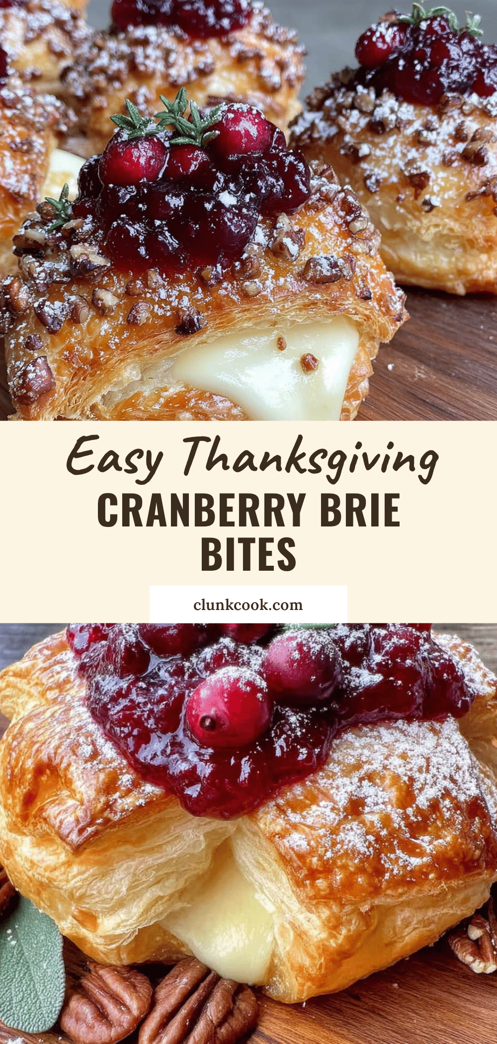 cranberry brie bites recipe