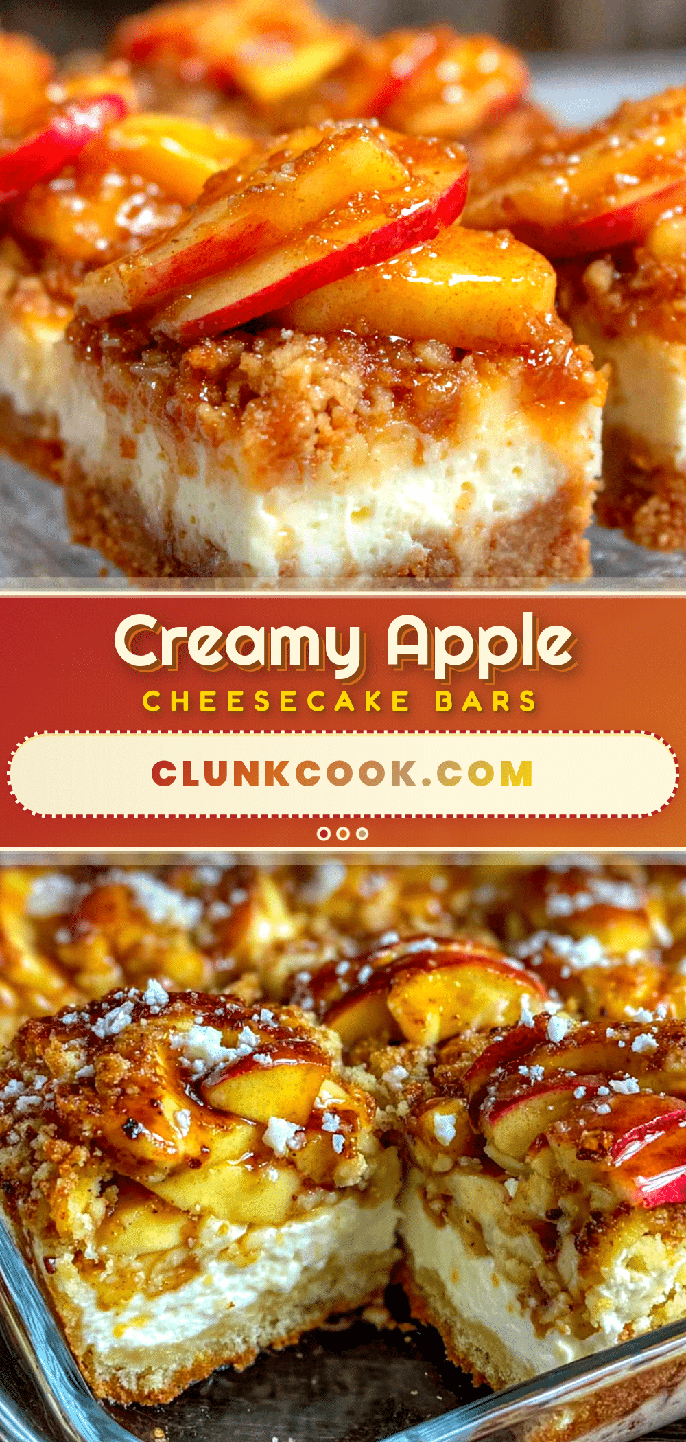 creamy apple cheesecake bars recipe