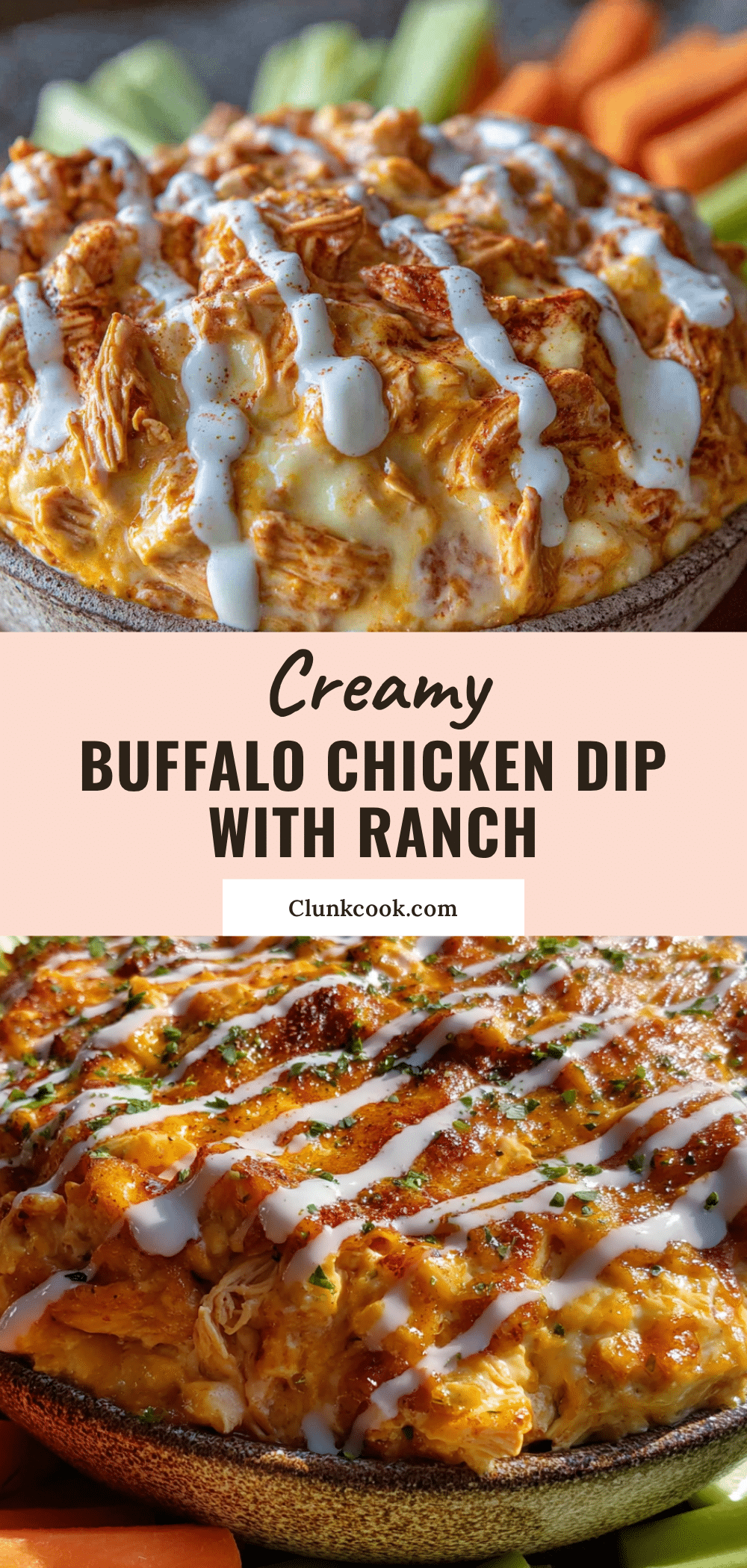 creamy buffalo chicken game day dip recipe