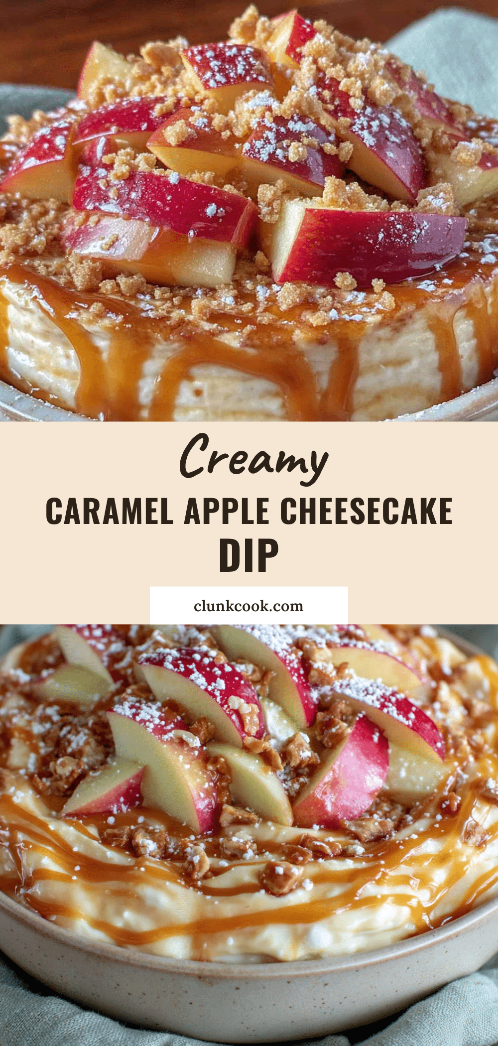 creamy caramel apple cheesecake dip recipe