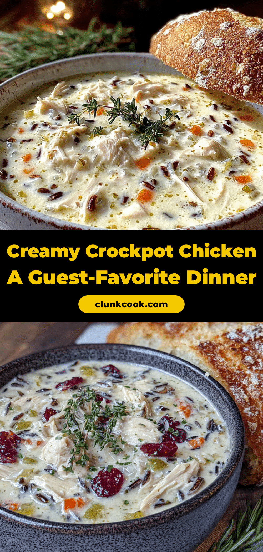 creamy crockpot chicken and wild rice soup recipe