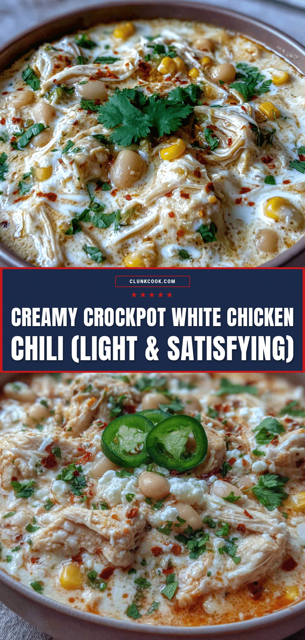 creamy crockpot white chicken chili recipe
