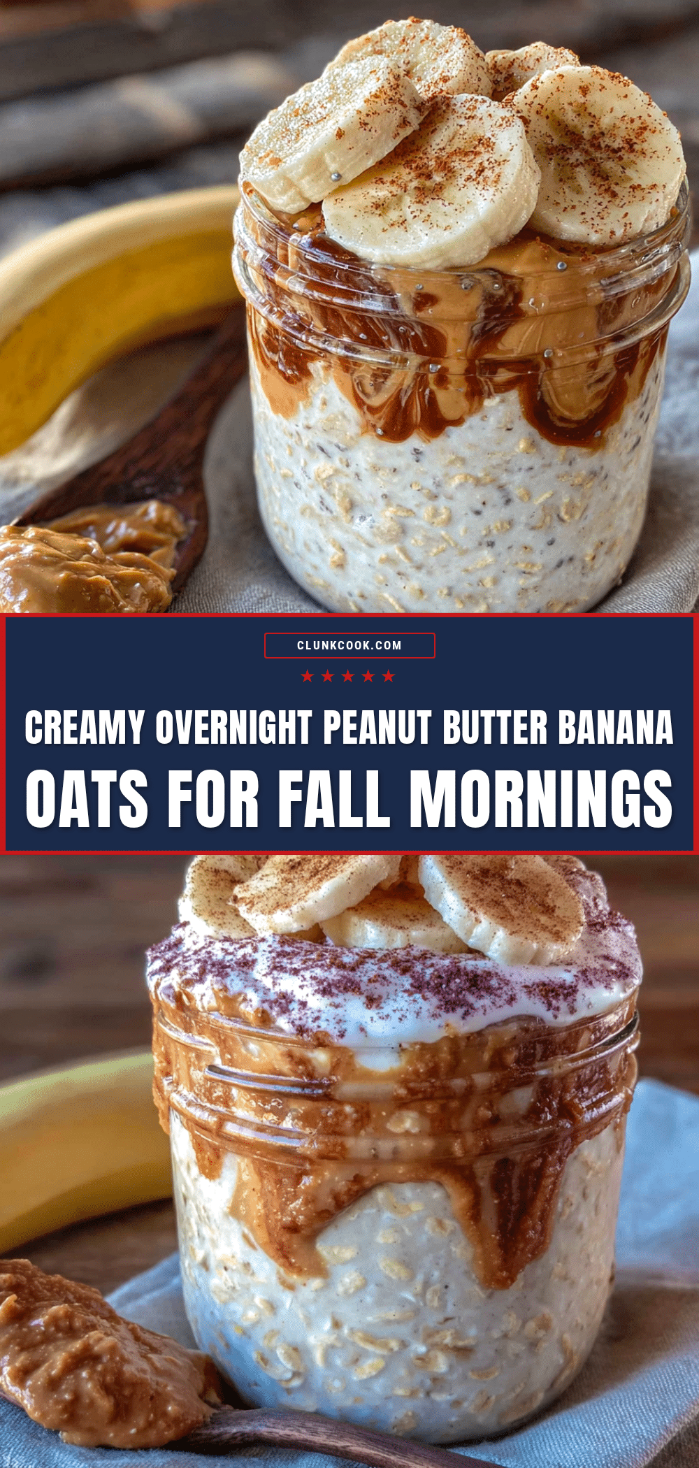 creamy overnight peanut butter banana oats recipe