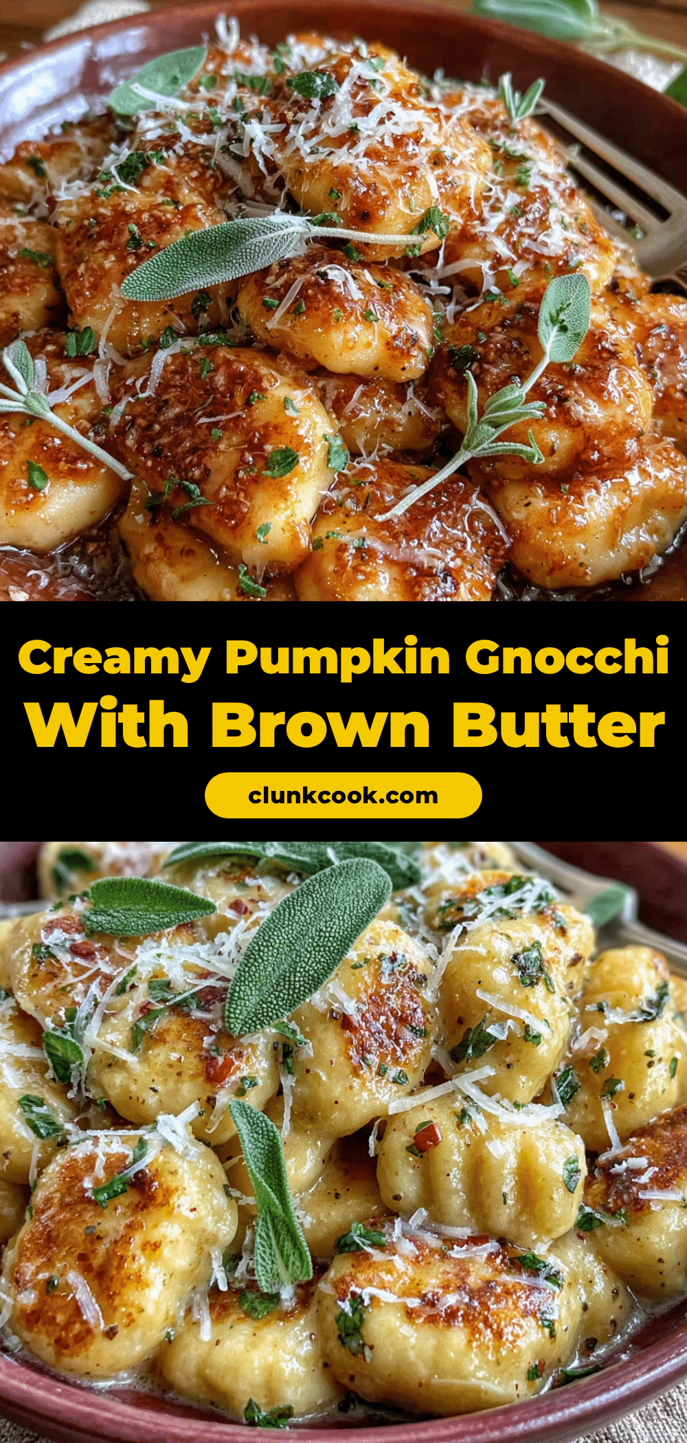 creamy pumpkin gnocchi with brown butter sage sauce recipe