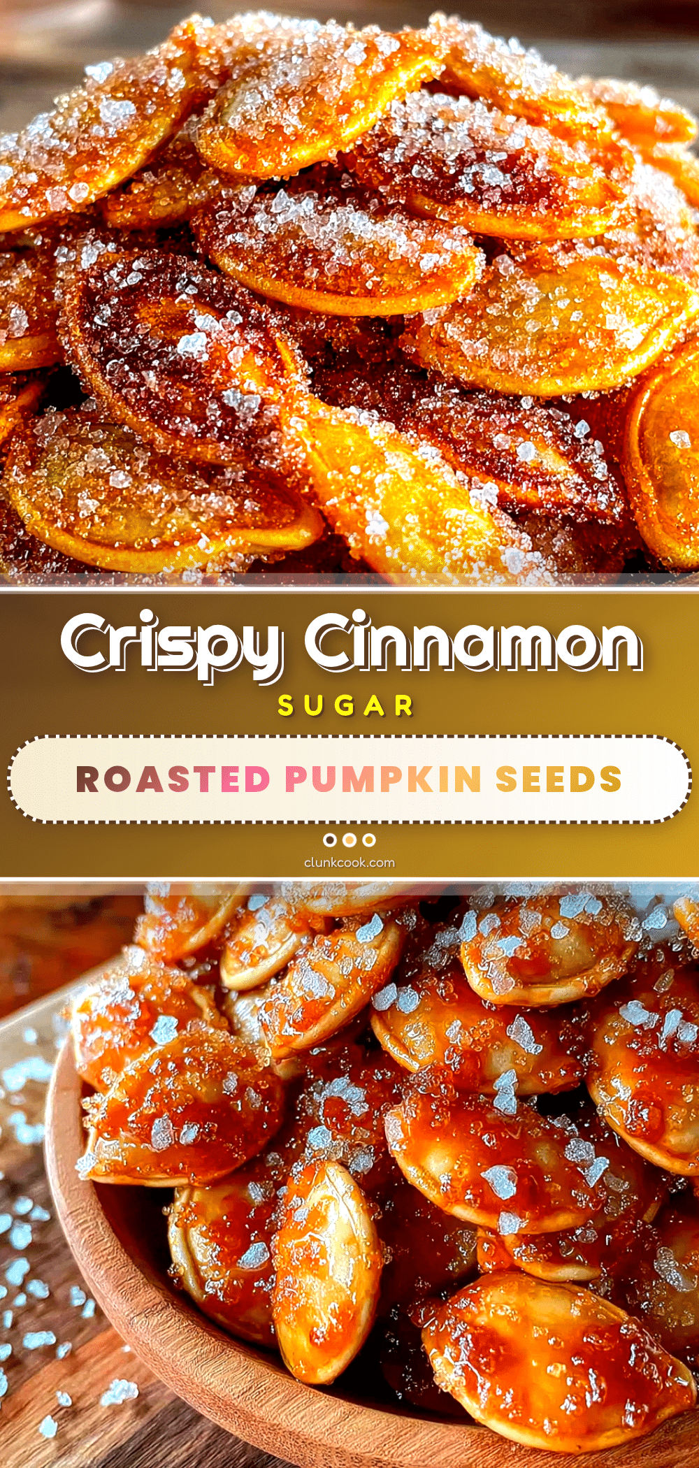 crispy roasted pumpkin seeds with cinnamon sugar recipe