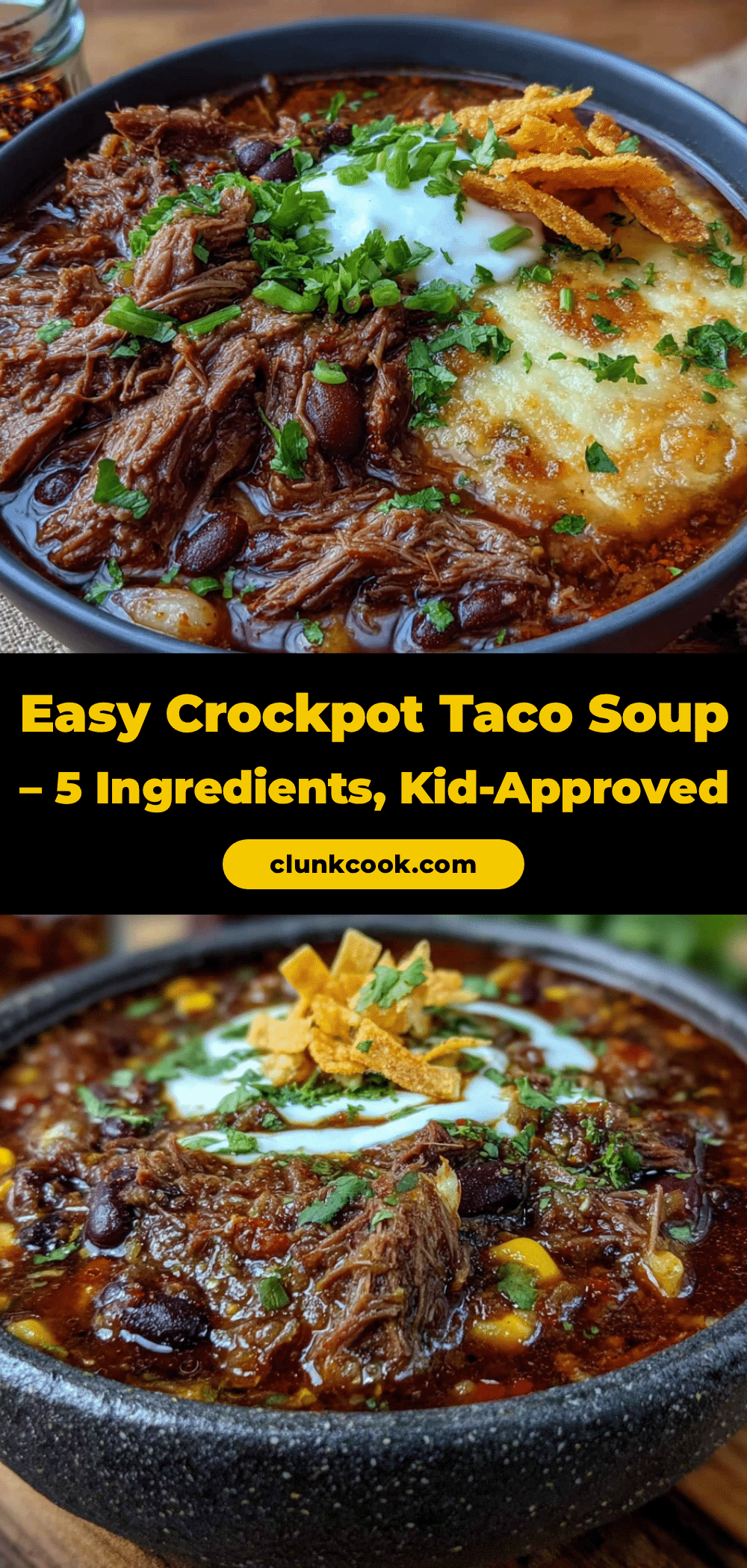 crockpot taco soup recipe