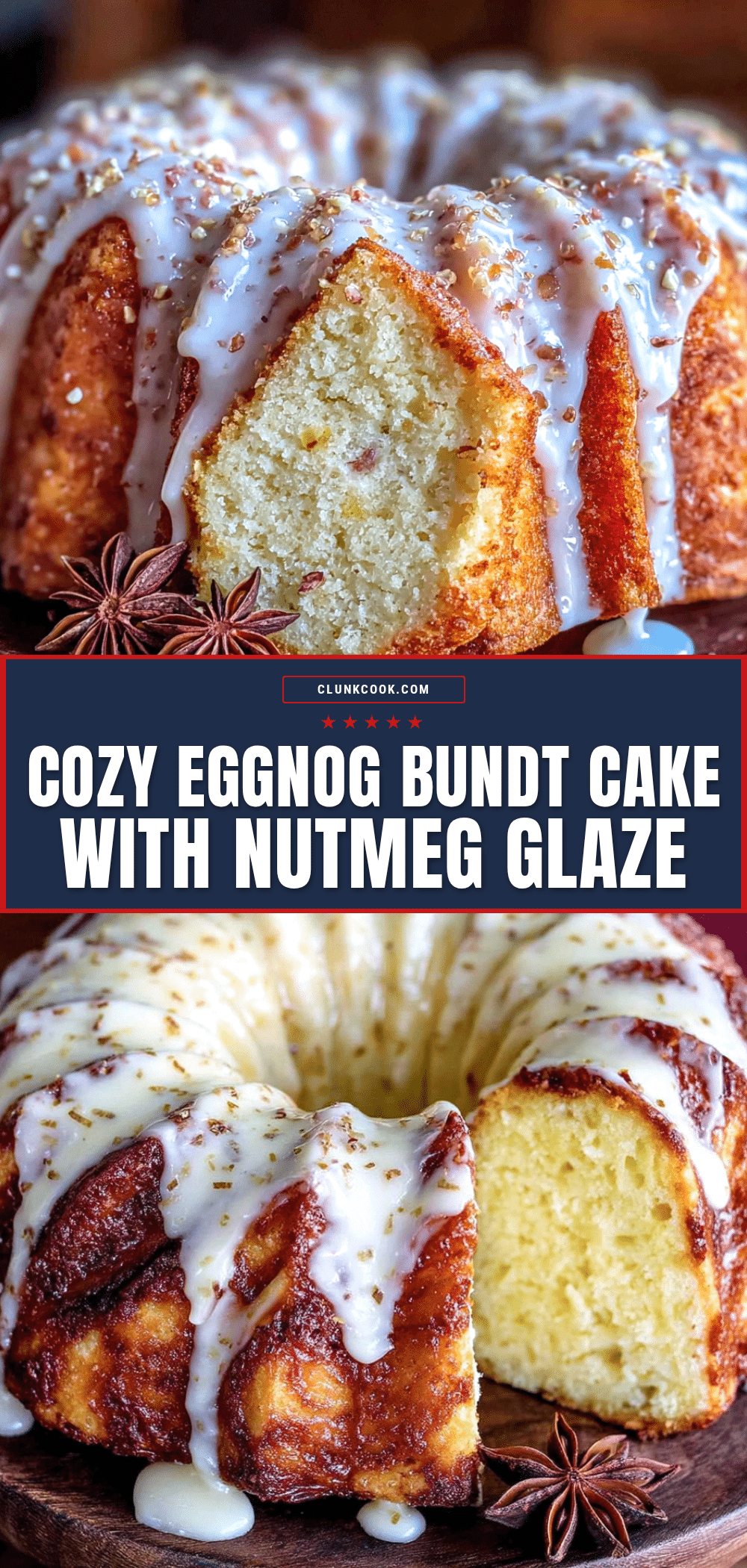 Eggnog Bundt Cake with Nutmeg Glaze recipe