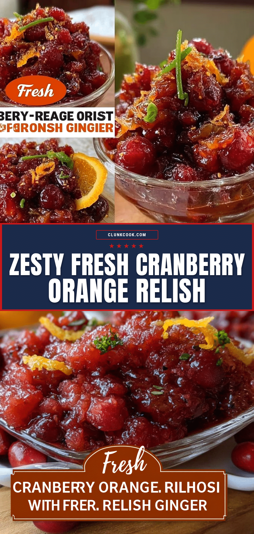 fresh cranberry orange relish with ginger recipe