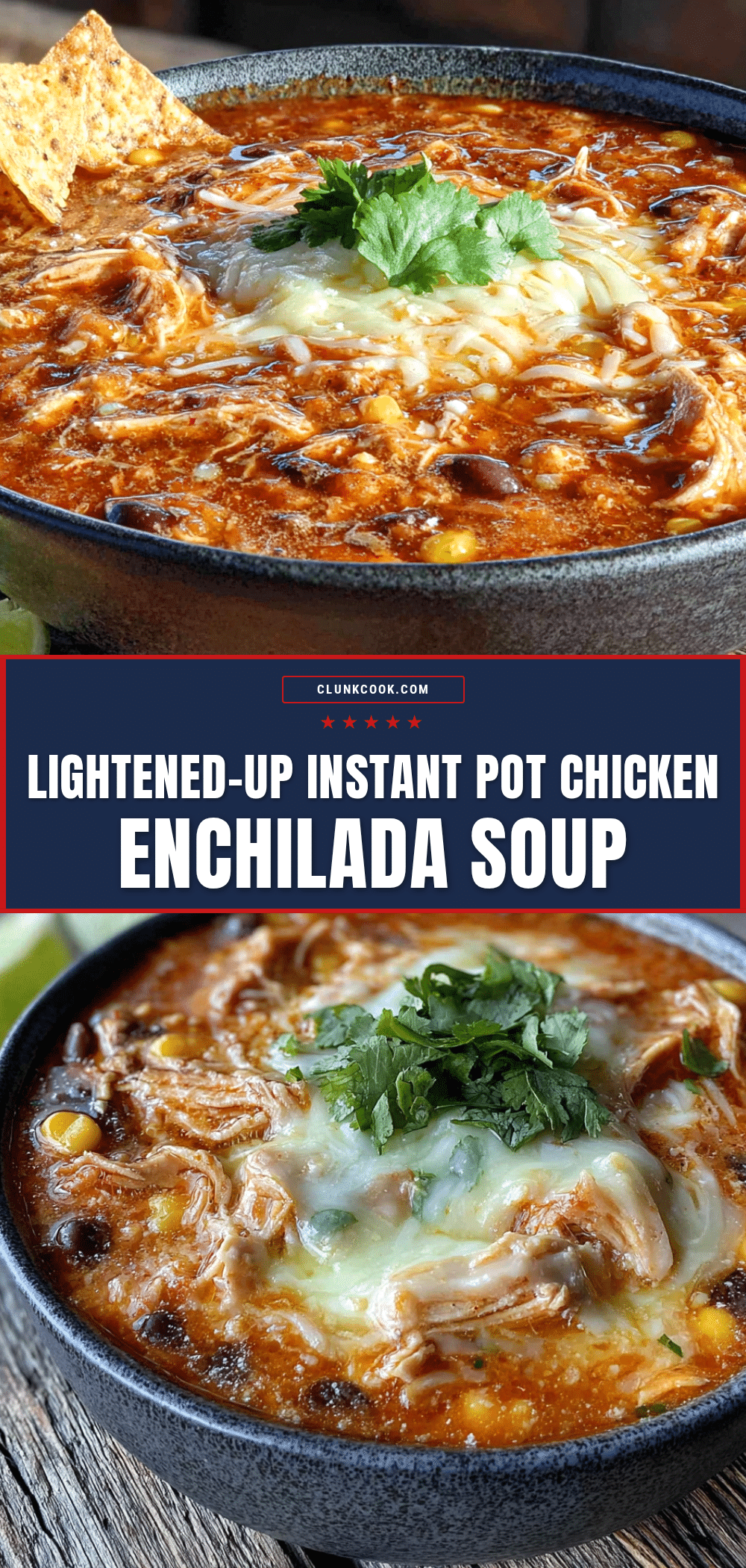 Instant Pot chicken enchilada soup recipe