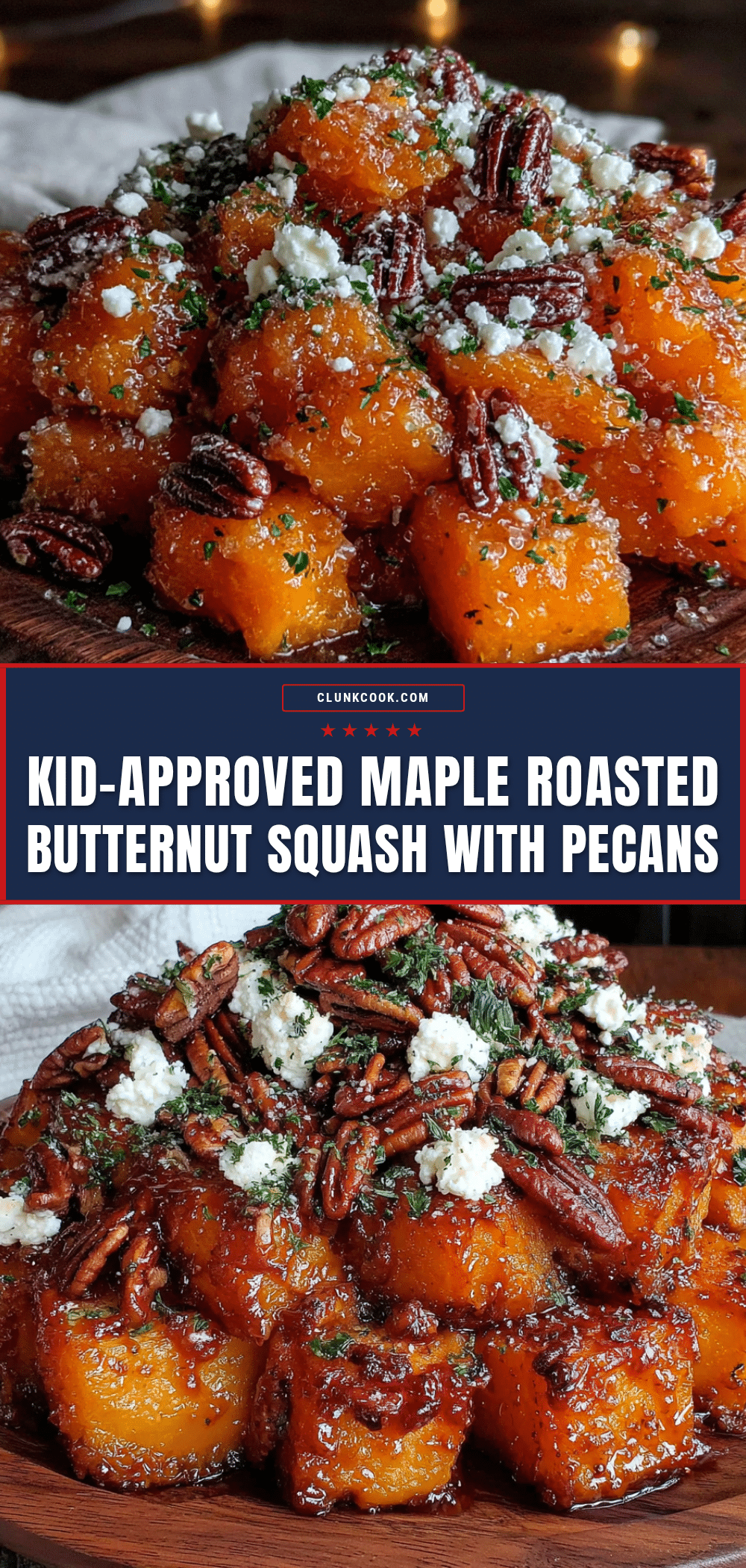 maple roasted butternut squash with pecans recipe