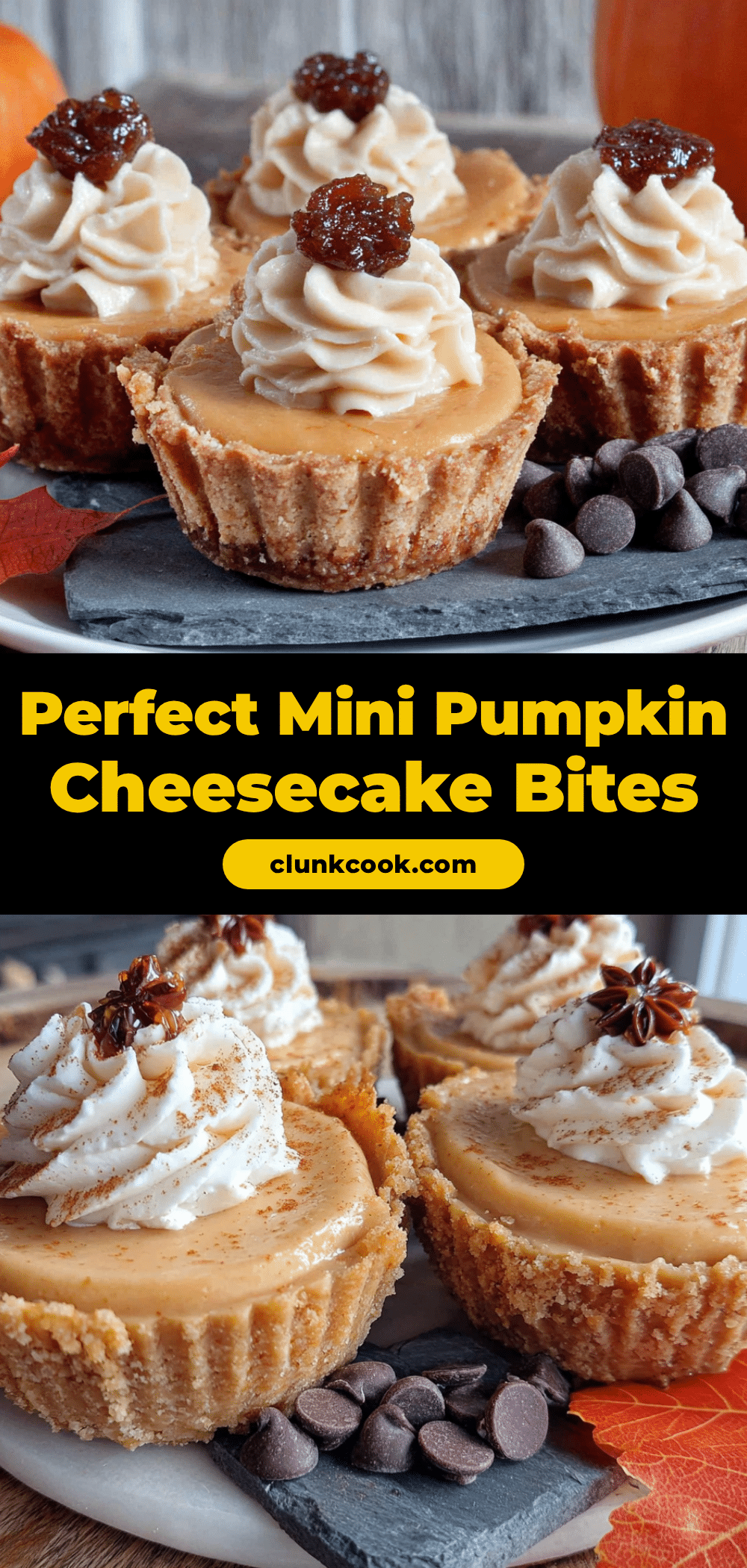 mini pumpkin cheesecake bites recipe