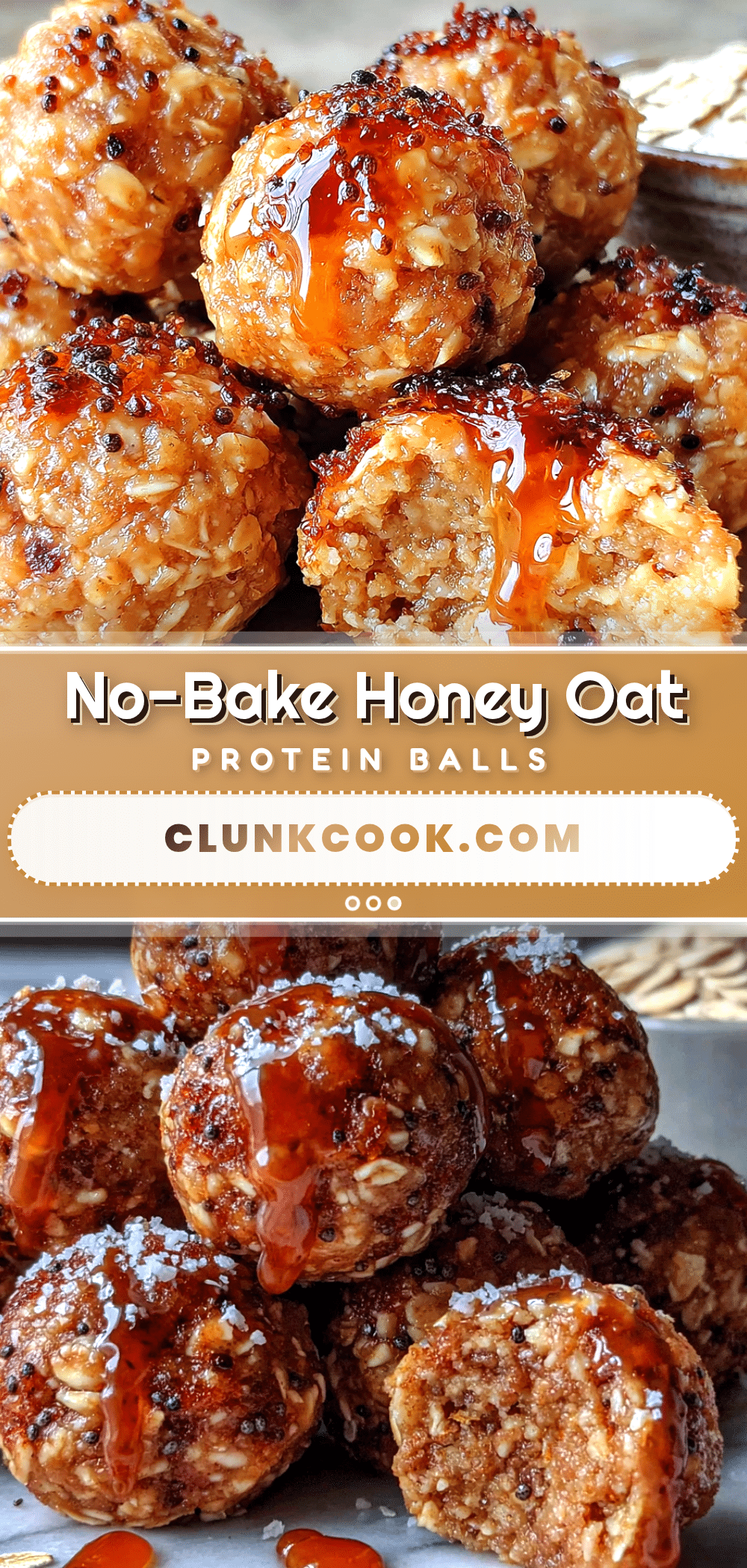 no-bake honey oat protein balls recipe