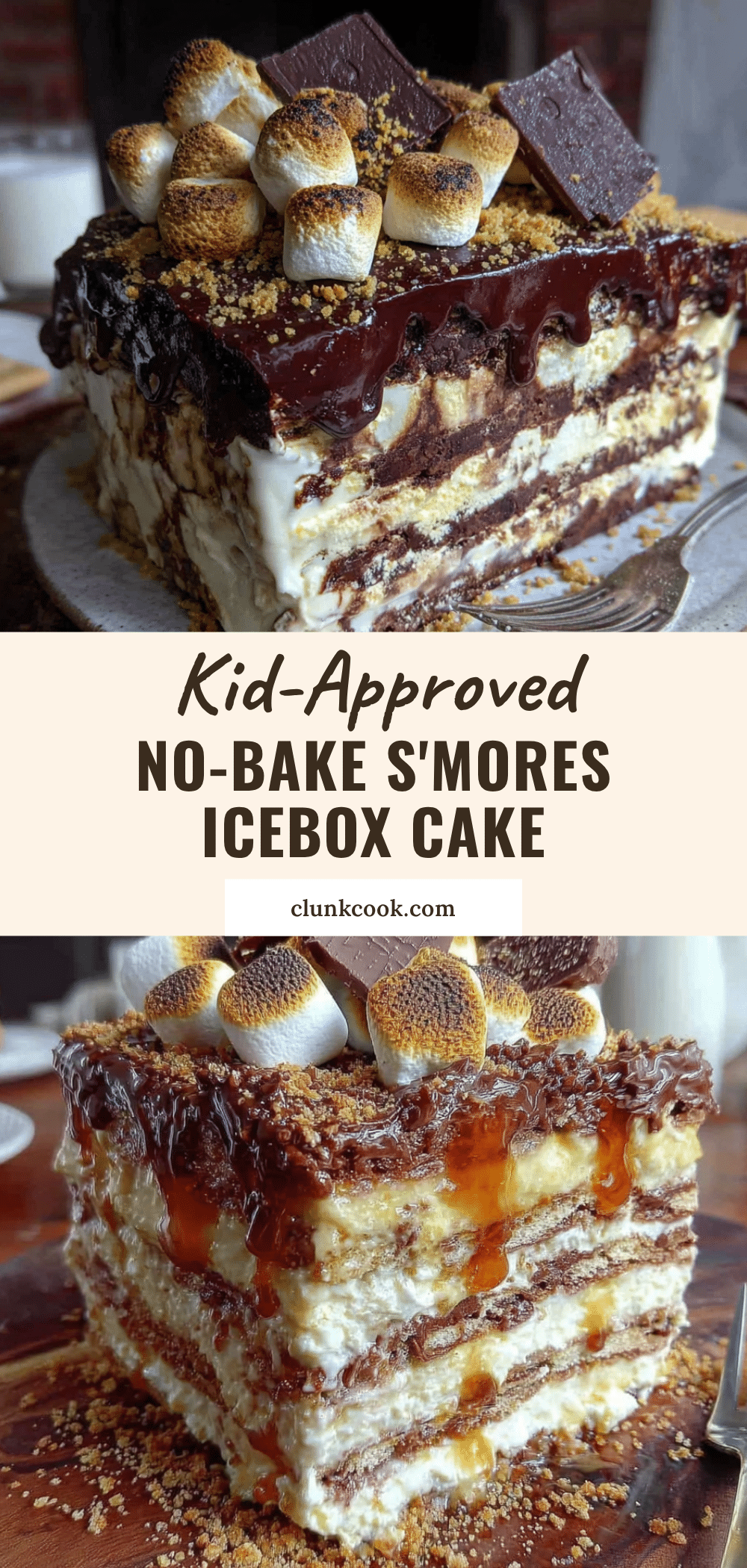 no-bake smores icebox cake recipe