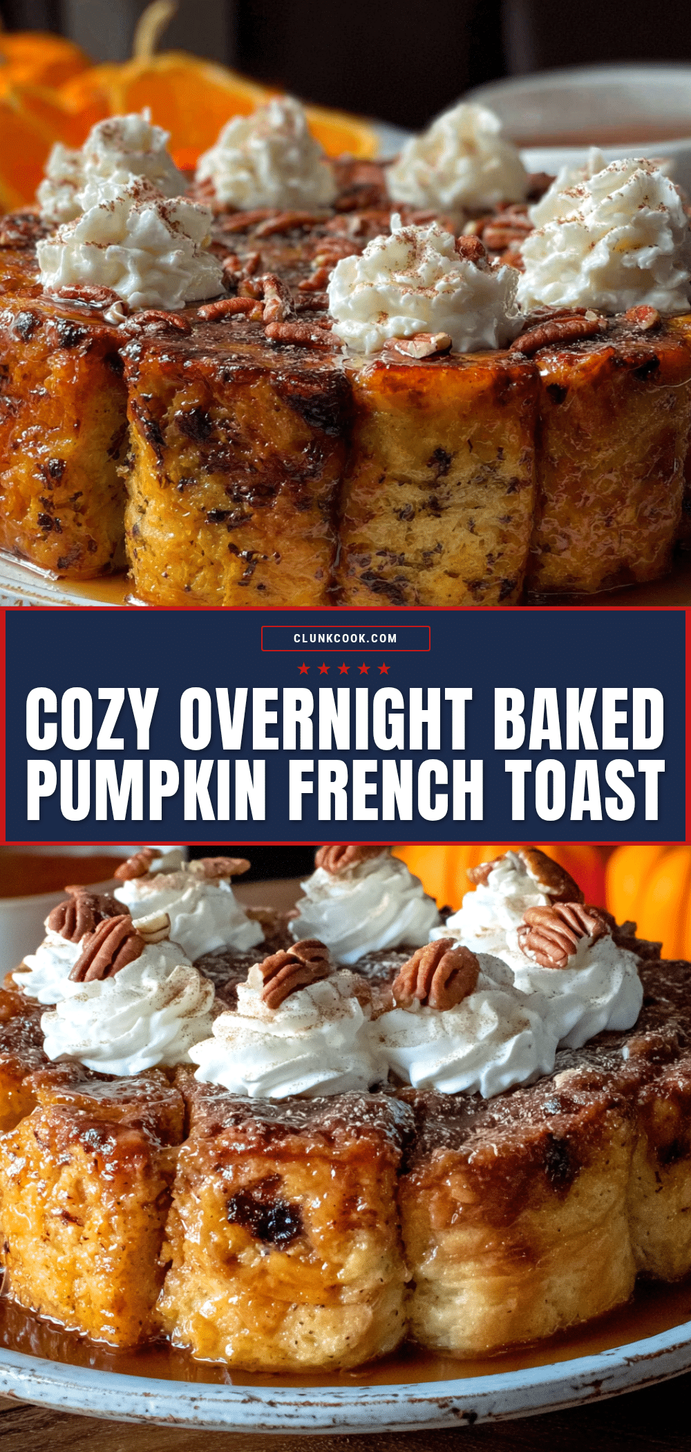 overnight baked pumpkin French toast casserole recipe