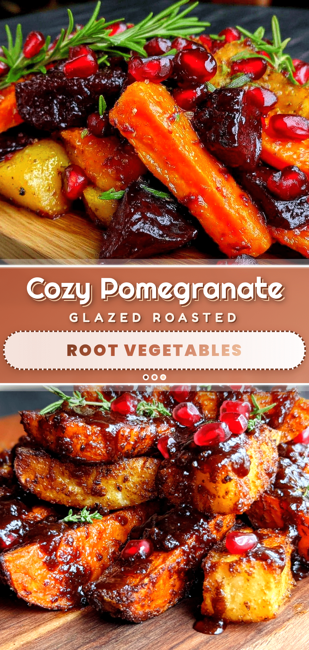 pomegranate glazed roasted root vegetables recipe
