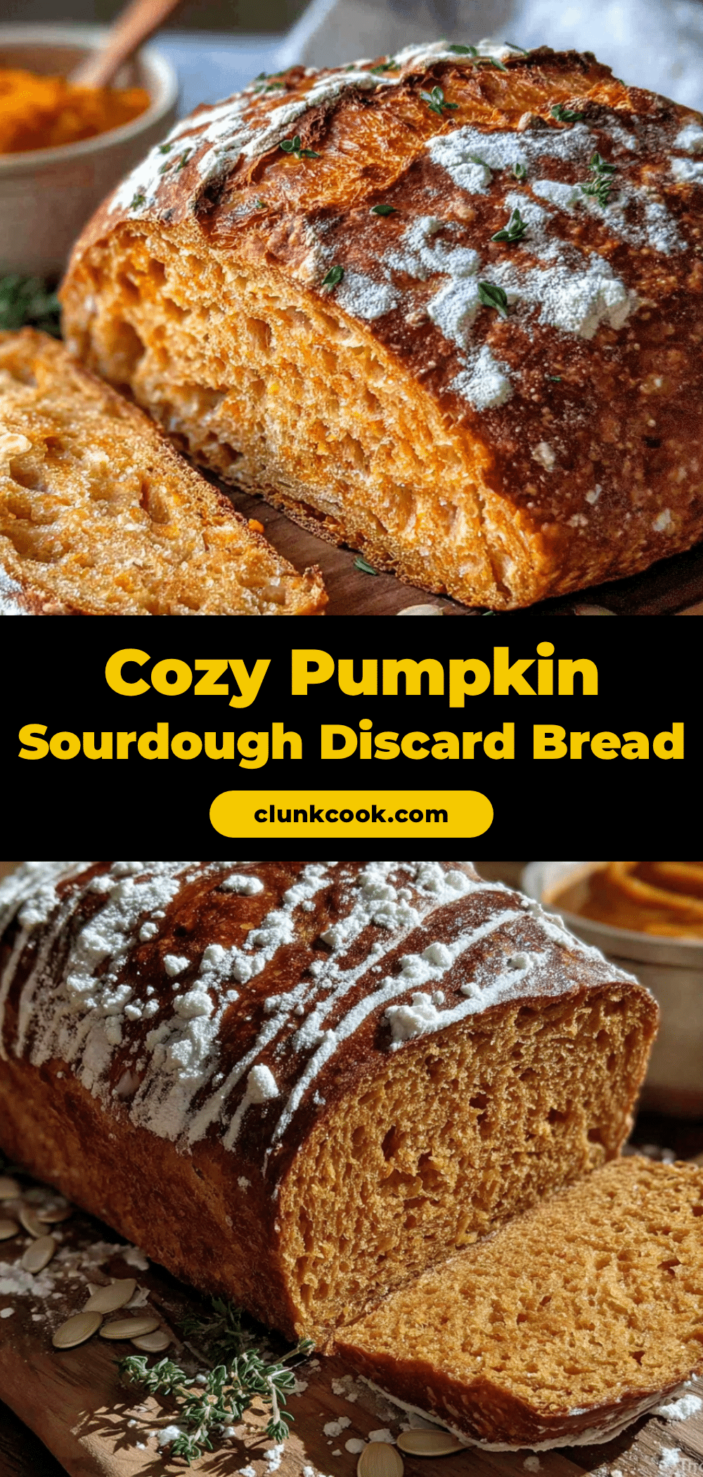 pumpkin sourdough discard bread recipe