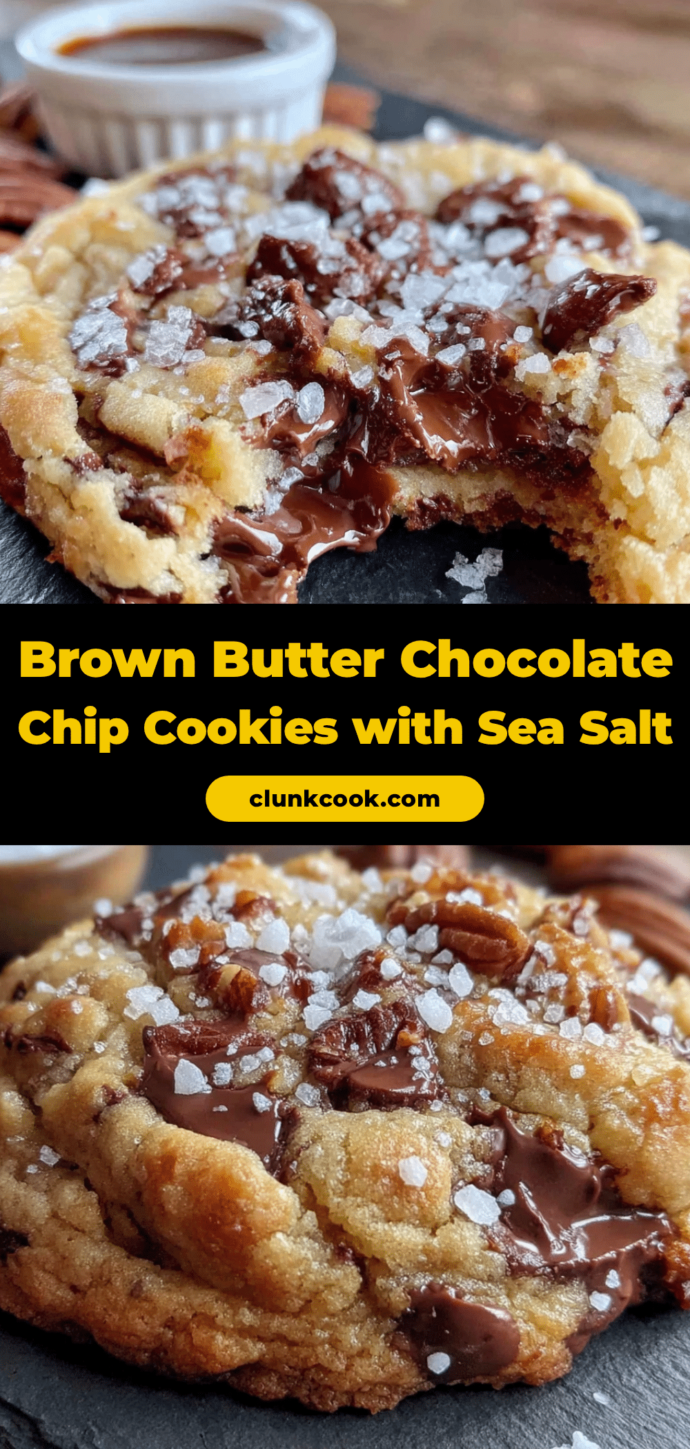 Quick Brown Butter Chocolate Chip Cookies with Sea Salt recipe