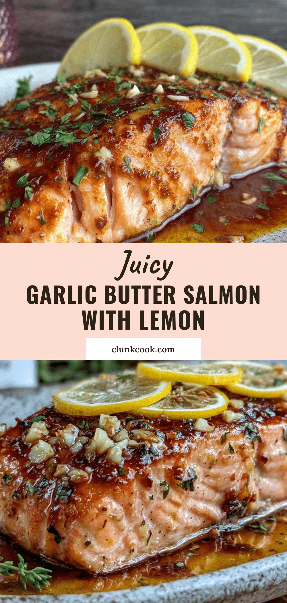 quick garlic butter salmon with lemon recipe
