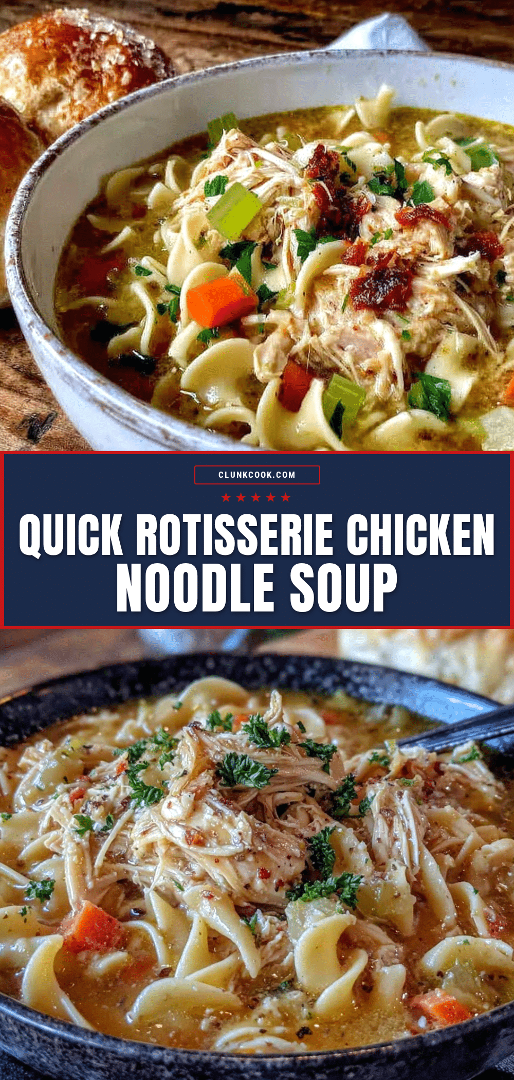 rotisserie chicken noodle soup recipe