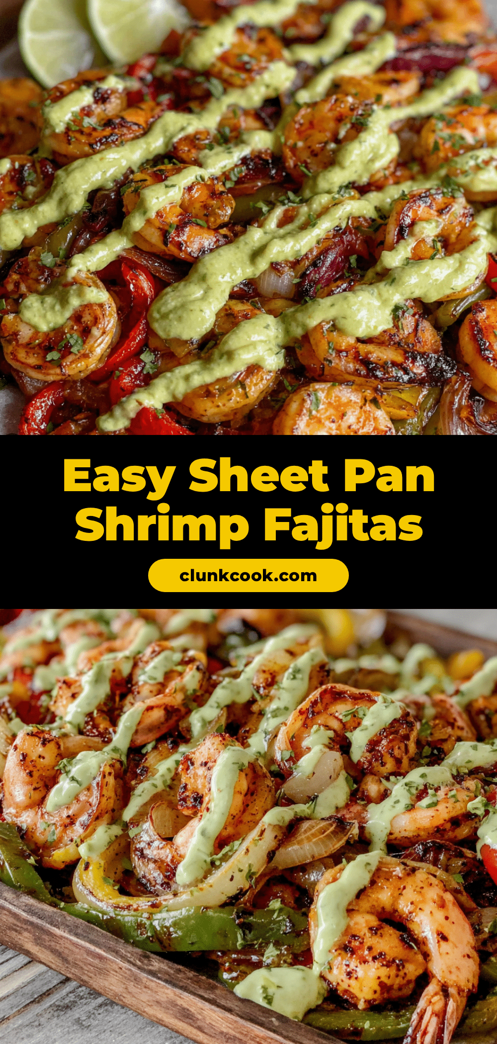 sheet pan shrimp fajitas recipe