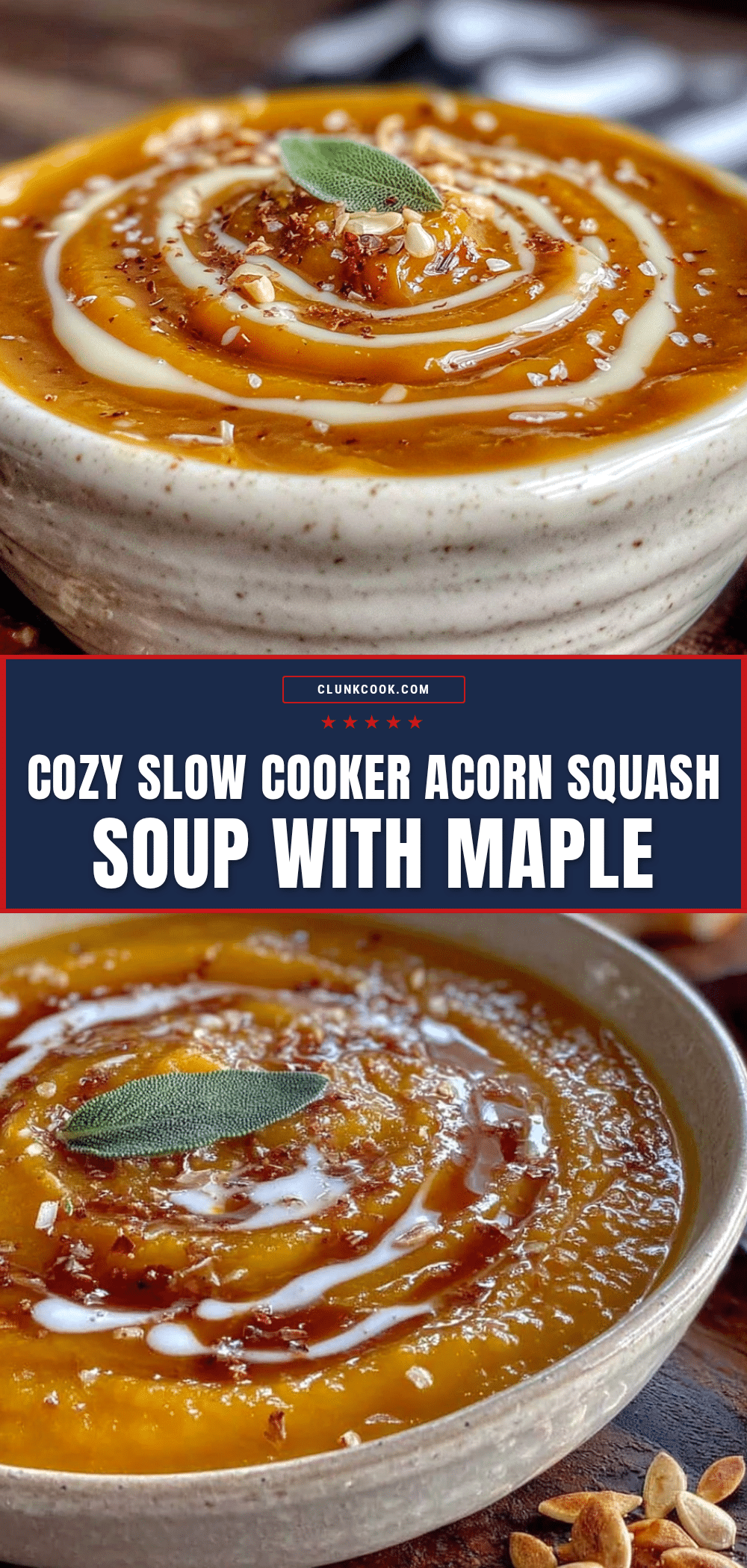 slow cooker acorn squash soup with maple recipe