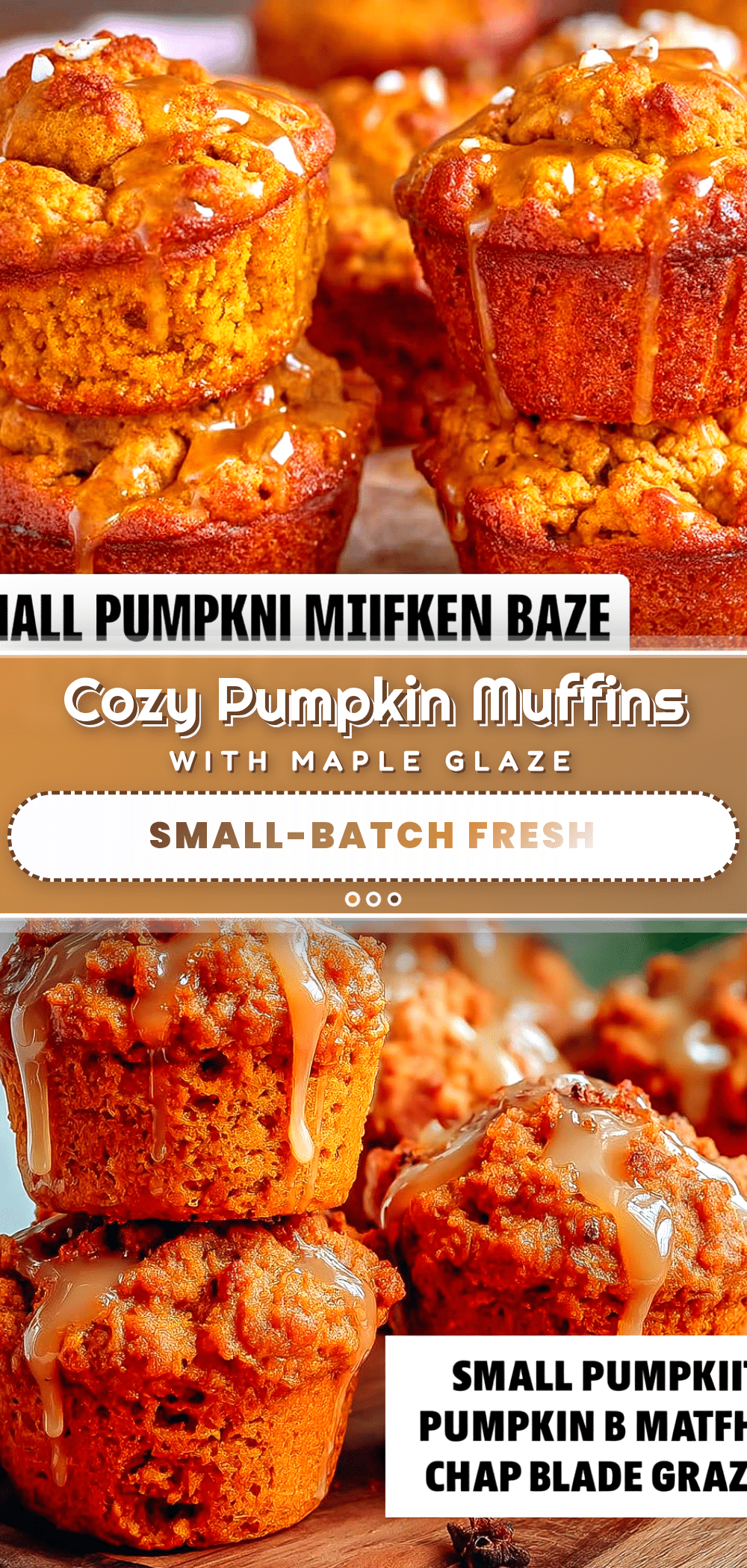 Small-Batch Pumpkin Muffins with Maple Glaze recipe