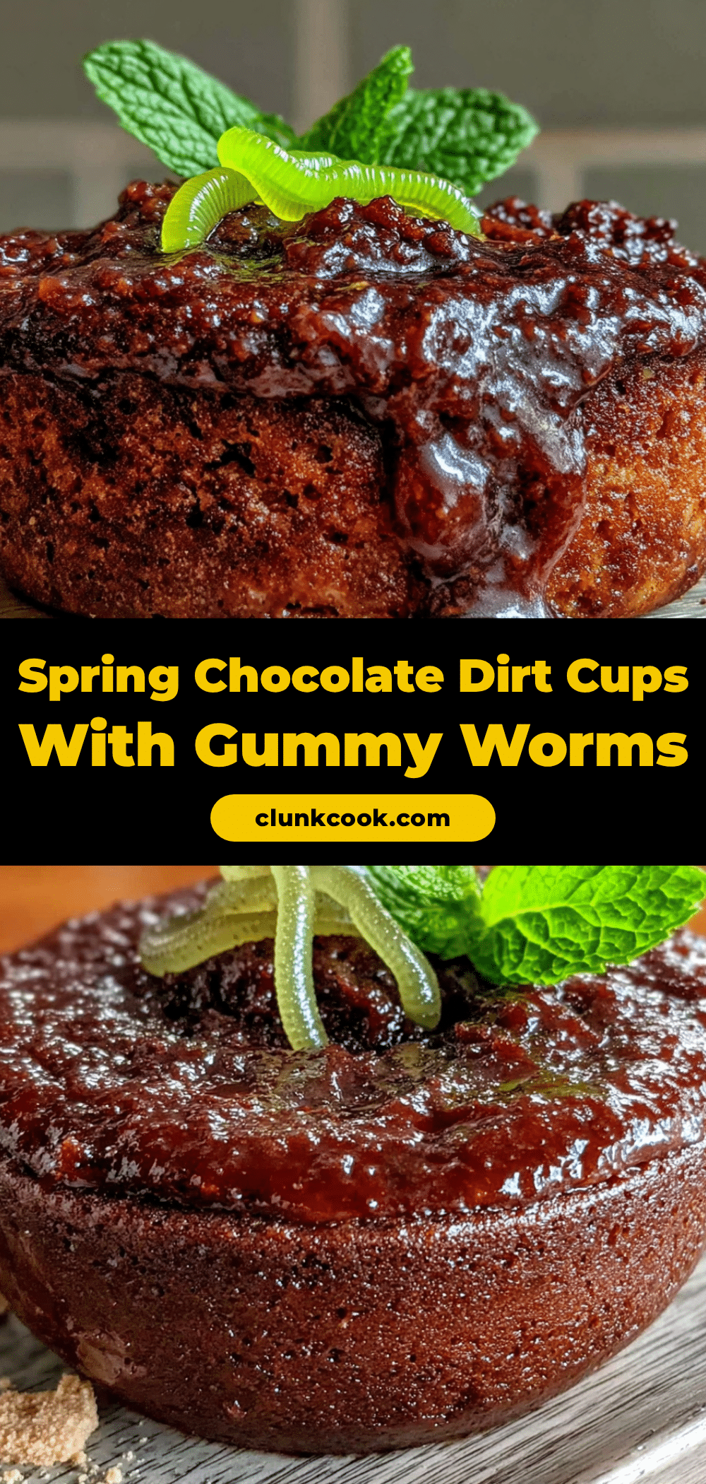 spring chocolate dirt cups recipe